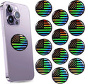 Zonon 18 Pieces Cell Phone Stickers Blocker Equipment Accessories for Laptops Computers(Flag Style)