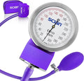 SCIAN Manual Blood Pressure Cuff - Aneroid Sphygmomanometer with European Cuff 8.7-16.5" and D-Ring, Come with Carrying Bag for Nurse Doctor Senior Adult, Purple