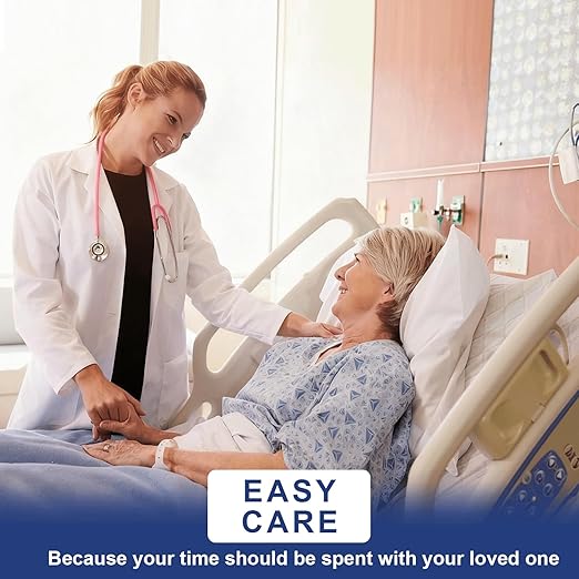 2 Pack Hospital Bed Sheets Set,Hospital Fitted Bed Sheets for Home Use & Hospital Care Beds,Waterproof Fitted Sheets with Elastic All Around,Reusable and Machine Washable,36" x 80" x 14" (White)
