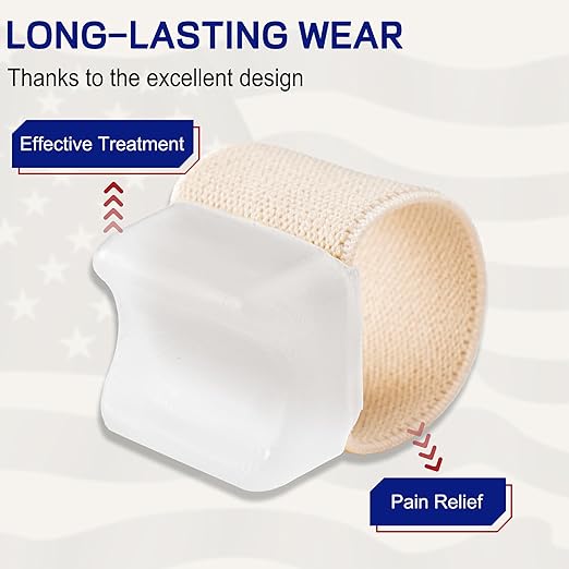 Orthopedic Gel Toe Separators for Overlapping Toes,Big Toe Spacers for Hallux Valgus Corrector with Shock Absorption, All-Day Comfort for Men & Women.