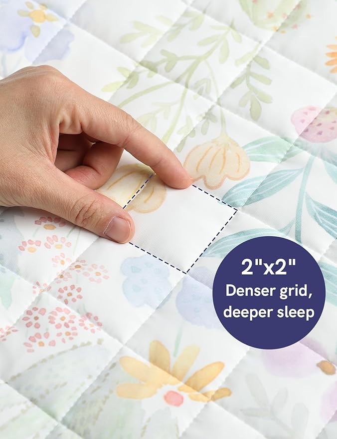 YnM 15lbs Weighted Blanket for Adults, Heavy Bed Throw Blanket with Cooling Glass Beads for All Season Use, Ideal for ~110lbs (48x72 Inches, Twin/Full, Terracotta)