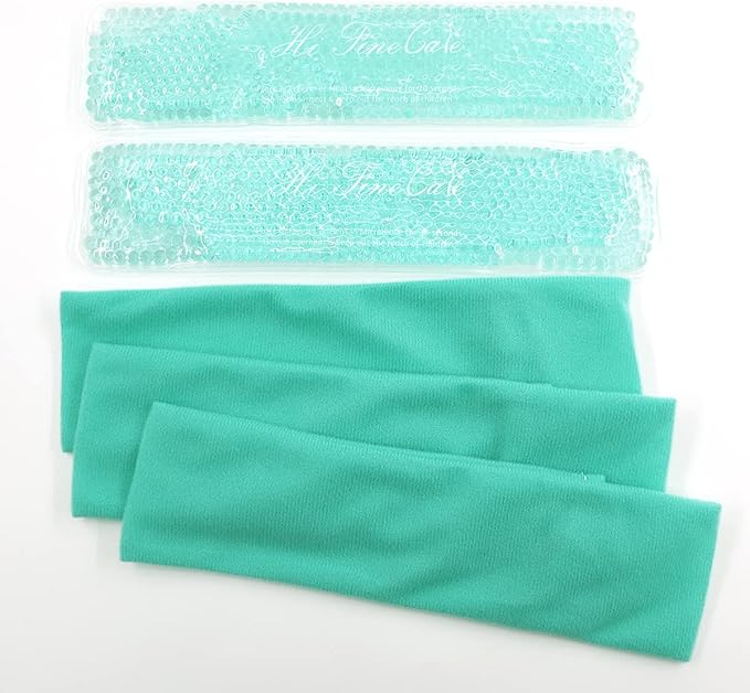 Perineal Cooling Pad for Postpartum Recovery, Extra Durable Gel Cold Packs for Hemorrhoids & C-Section Relief, 2 Reusable Ice Packs & 2 Washable Covers, New Mom Gift
