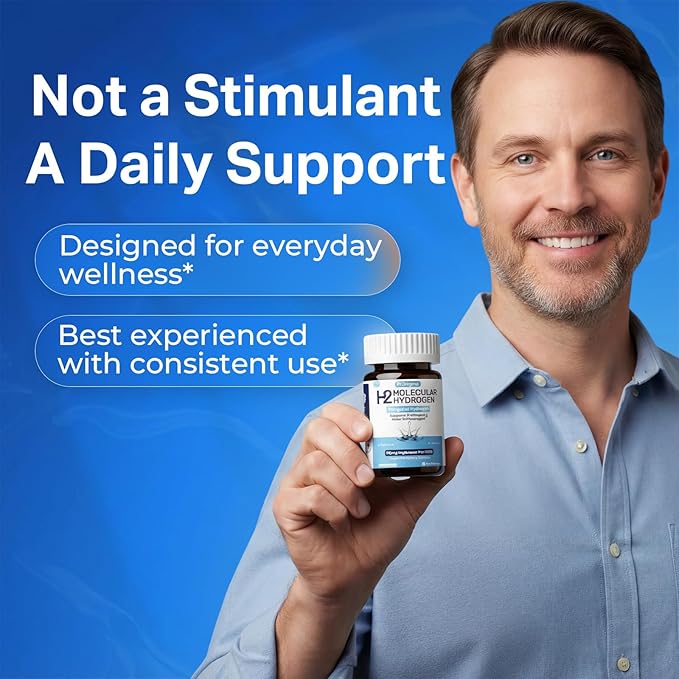 Hydrogen Water Tablets - 12 PPM H2 Molecular Hydrogen - 120 mg Magnesium-Based Reaction System - Supports Antioxidant & Cellular Health, Energy & Brain Function - Non-GMO, Unflavored - 180 Tablets
