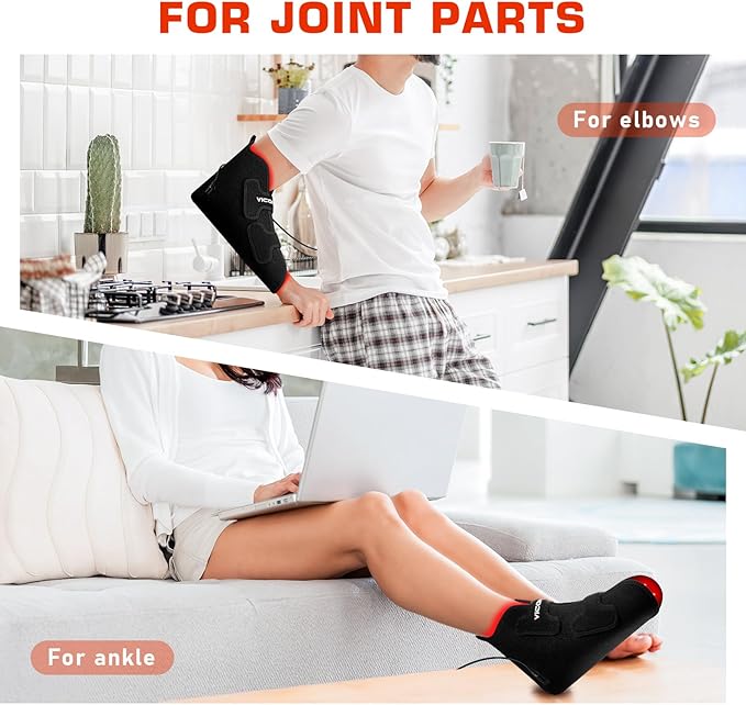 Viconor Red Infrared Light Therapy for Feet, Red Light Therapy Shoe Led Near Infrared Light Boots