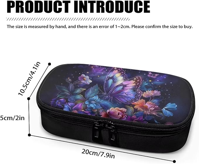 Butterfly Flowers Insulin Cooler Travel Case Insulated Diabetic Bag with Top Handle Medication Cooler Bag for Insulin Pens and Blood Glucose Monitor Supplies Easy to Use