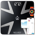 INEVIFIT SMART Body Fat Scale, Highly Accurate Bluetooth Digital Bathroom Body Composition Analyzer, Measures Weight, Body Fat, Water, Muscle, BMI, Visceral Fat & Bone Mass for Unlimited Users
