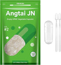 Empty Vegan Capsules Size 2 Plant Based Clear (1,000 Count) Gluten Free, Non-GMO, Halal Certified Pill Caps Filling Kit with 2 Spoons for Vegetarian DIY Your Own Supplements