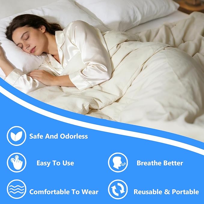 Anti Snoring Devices(8 Pack),Silicone Magnetic Stop Snoring Solution,Anti Snoring Nose Clip,Effective to Relieve Snoring,Snoring Devices for Men and Women,Clear