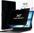 4-Way Magnetic Privacy Screen for iPad Air 11 Inch (2024-2026, M2 M3 M4), Removable 360 Spy Private Filter, Anti Blue Light Glare Bubble-Free Easy Install Black Security Protector