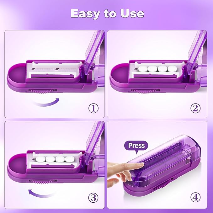 Weekly 7 Day Pill Organizer, Travel Pill Box, Pill case, Medicine Organizer, Pill Container, Pillbox 7 Day, Pill Dispenser, Medication Organizer, Pill Organizer Weekly