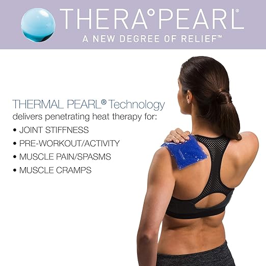 TheraPearl Reusable Hot Cold Pack, Sports Ice Size Pack with Gel Beads for Athletes, Flexible Hot & Cold Compress for Arthritis Pain Relief, Swelling, Sports Injuries, Cooling & Heating Pad