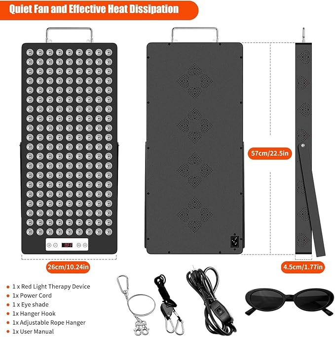 2025 Red Light Therapy Device, Red 660nm & Near Infrared 850nm, Full-Body Light Therapy Panels for Face with Pain, Skin, Recovery, Sleep, Performance