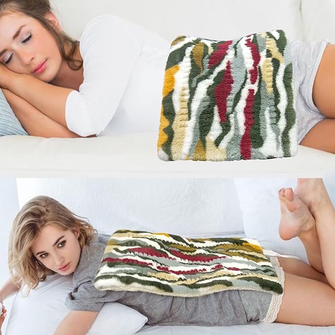 Electric Heating Pad for Back Pain Relief - 12 Heating Levels-8 Timer Settings - Heat Pad with Moist & Dry Heat Therapy - Hot Heated Pads -Washable (XL 12"x24" Camouflage) - MCC