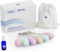 AEON Kegel Exercise Balls Set – 6 Progressive Silicone Pelvic Floor Trainers. Body-Safe, Soft & Flexible. Includes Storage Bag & 1.3 Oz AEON Personal Glide - $10 Value – Beginner to Advanced