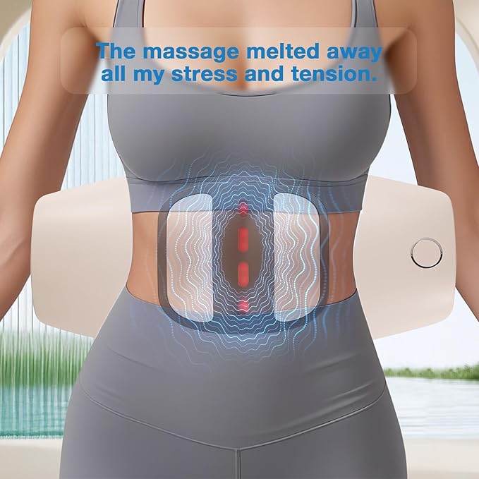 Electric Lumbar Traction Device, Electric Back Massagers Back Stretcher, Vibration Fascia pad, Used for The Waist, is a Waist pad Used After Exercising, Yoga, and Other Sports