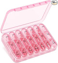 Pill Organizer 3X a Day｜Pink Perfection Portable Pill Case｜7-Day Weekly Compartment｜Stylish Travel Essential for Fashionistas｜BPA-Free Health Companion｜Luxury Bag Must-Have