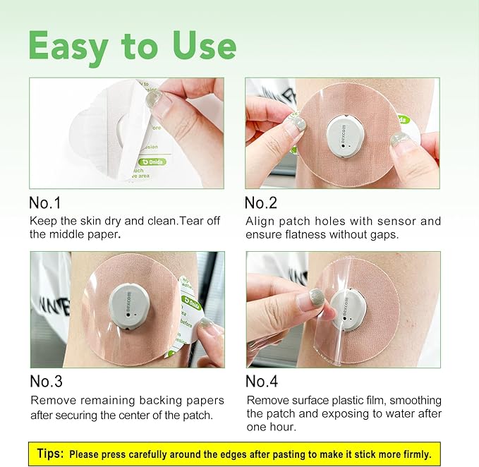 Onida Dexcom G7 Adhesive Patches 20PCS Over Patches for Dexcom G7 & Stelo CGM,Pre-Cut Adhesive Overpatches Waterproof, Continuous Glucose Monitor Sensor Cover
