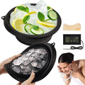 Face Bowl for Ice with Built-In Icetray, Collapsible Silicone Wash Basin for Home Ice Water Facials, Cold Plunge Ice Bath, Portable Skincare - Facial Ice Therapy, Iced Fruit Beer Container