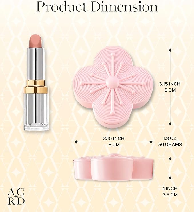 NobleCase Bloom Charm Travel Pill Organizer, 5 Compartments with Mirror, Easy-Open Lock, Cute Compact Pill Box for Purse, BPA-Free Vitamin Case and Small Jewelry Storage, Blush Pink