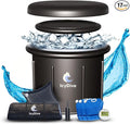 XL 105GL Cold Plunge Tub for Adults, 5-Layer Insulated Inflatable Ice Bath & Recovery Tub with Pump, Thermometer, 3 Reusable Ice Packs, Inflatable Lid & Drain, Indoor/Outdoor Athlete Bundle
