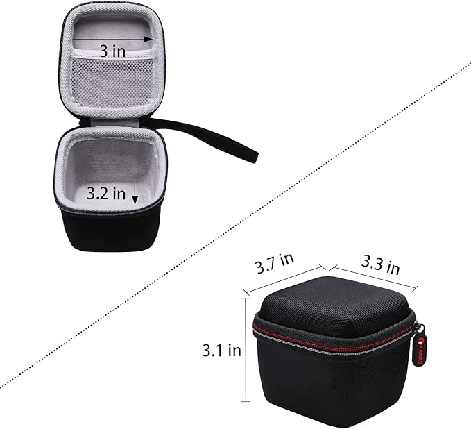 XANAD Hard Case for Wrist Blood Pressure Cuff Monitor Within Size 5'' x 4'' x 4'' - Travel Protective Carrying Storage Bag