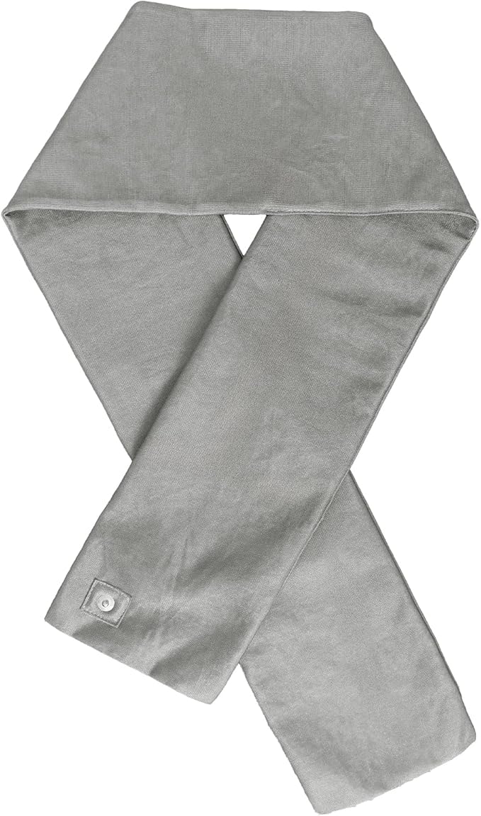 Faraday Scarf, Silver Fabric Neck Scarf,EMF Protection,Radiation Shielding for WiFi and Cellular, Face and Neck Coverage, Versatile Wear