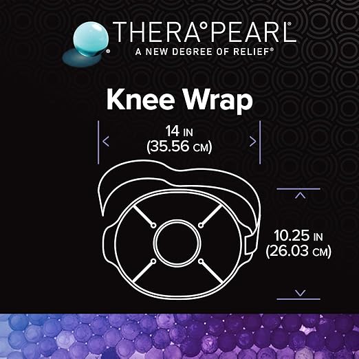 TheraPearl Color Changing Hot Cold Pack for Knee, Reusable Knee Wrap with Strap & Gel Beads, Best Ice Bag for Swelling, ACL & MCL Surgery, Sports Injuries, Non Toxic Flexible Hot & Cold Compress