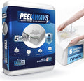 PEELAWAYS Waterproof Disposable Bed Sheets – for Use in Home Mattresses, Hospital Beds, Massage Tables, Hotels, and Campers – Comes with 5 Quick and Easy Peel Away Layers for Your Use