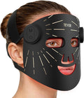 Red Light Therapy for Face,4 Modes Portable LED Face Mask, Red and 850nm Infrared Light Mask,15-Min Timer，256 LED Beads,Rechargeable for At-Home & Travel