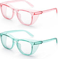 Stylish Safety Glasses, Clear Anti-Fog Anti-Scratch Protective Glasses For Men And Women