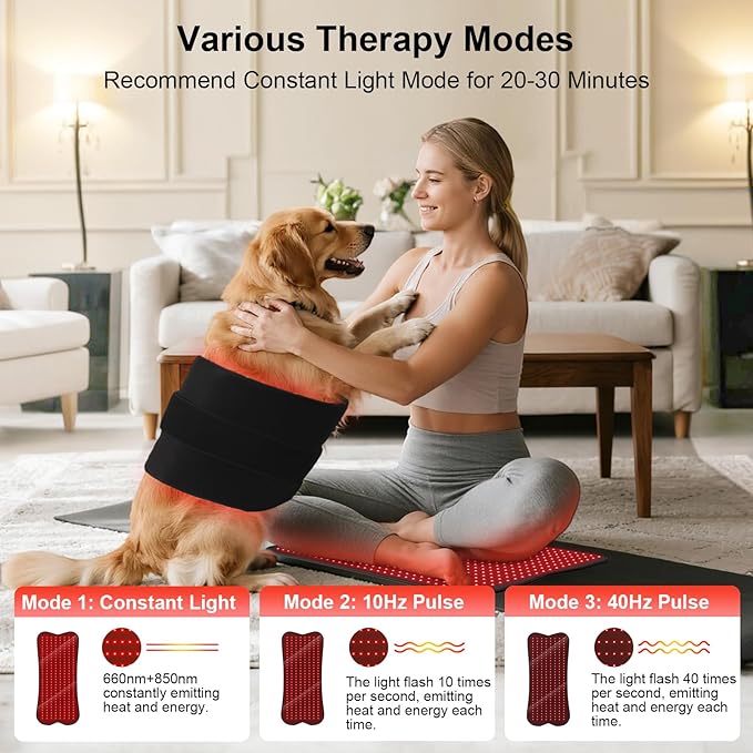 Red Light Therapy Mat for Body - 31.1" x 14.2" Red Light Therapy Pad with 240 LEDs, 660nm Red & 850nm Near Infrared, 29W High-Power, W240