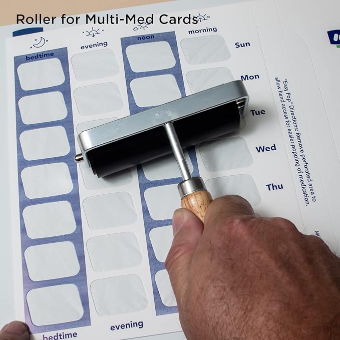 SureMed 31-Day Multi-Med Blister Card Sealing Brayer Roller
