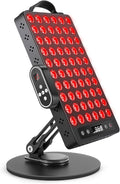 Red Light Therapy for Body & Face, 60 LEDs with Timer, 660nm & 850nm Near Infrared Therapy Device for Skin Health, Energy & Recovery, Multi Effects, High Power Panel with Magnetic Remote & Handle