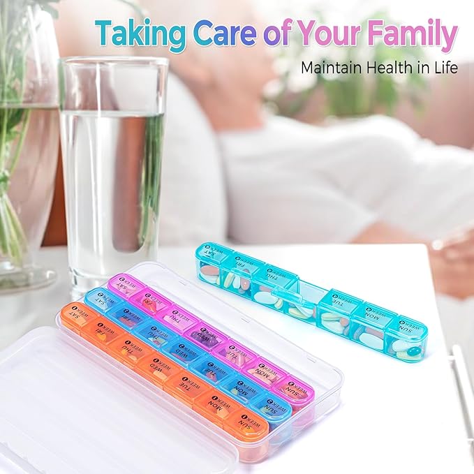 Zoksi Monthly Pill Organizer 28 Day 1 Time a Day, Large 4 Weeks Pill Box Organizer, Dust-Proof One Month Pill Case, Travel Medicine Organizer Monthly, Portable Pill Container for Vitamins and Meds