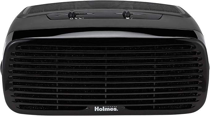 Holmes Desktop HEPA Type Air Purifier with Optional Ionizer | Small Air Purifier | Air Cleaner Purifier (HAP242B-U)