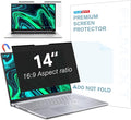 FILMEXT Magnetic Laptop privacy screen 14 inch for 16:9 Widedisplay, Removable Laptop Privacy Screen Shield Anti Glare Blue Light Filter for HP/Dell/Acer/Lenovo/Asus