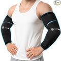 ComfiTECH Dual-Gel Full Arm Ice Pack Wrap with Extended 30-Min Cooling for Elbow, Detachable Cold Pack & Flexible Gel Ice Sleeve for Volleyball, Tennis Recovery, Muscle Relaxation, Large, 2 Packs
