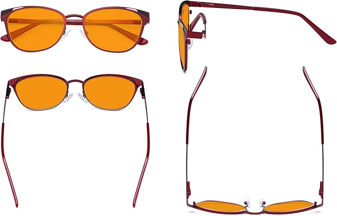 Eyekepper Blue Light Filter Glasses for Women- Butterfly Design Computer Eyegalsses with Transparent Blue Lens