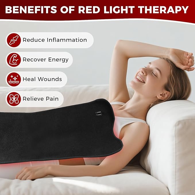 Red Light Therapy for Body, 31.5''× 14'' Eligible Red Light Therapy Pad, Dual Chip Grade 210 LEDs 660nm & 850nm Light Therapy Mat with Timer Remote Control