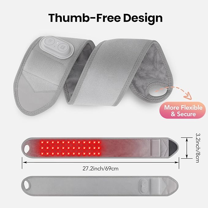 Cordless Wrist Heating Pad Wrap, Heated Wrist Brace with Vibration, Heated Wrist and Hand Massager, 3 Heat Levels, 3 Massage, Rechargeable Heating Pad for Wrist and Hand, Elbow, Ankle