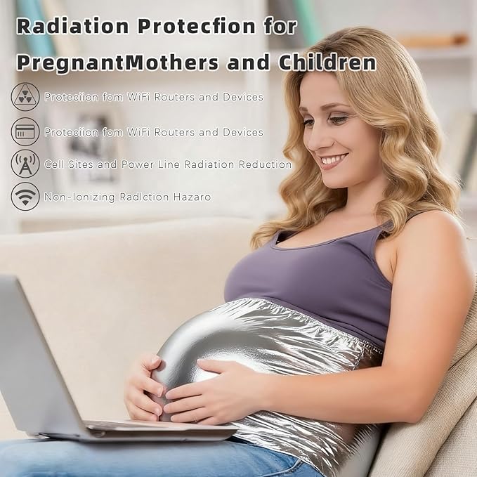 Amradield Faraday Fabric 39"x43" Conductive Soft Metallic Copper Fabric Nickel Copper Material Influence R F Signals WiFi Bluetooth Phone Guards You Against Harmful Frequencies and Data Theft
