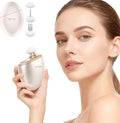 Mini Massage Gun,Designed by Japanese Experts,3-Pin Retractable Head (For Face & Scalp) + Round Head (For Muscle Groups),Percussion Deep Tissue Massage,4 Speed Settings,0.5lb,for Home/Gym,Ideal Gift