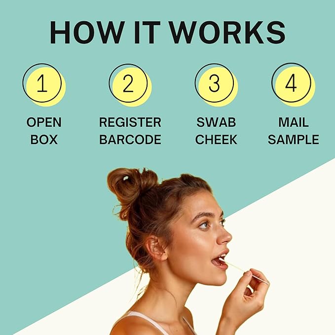 Stress & Mental Health Genetic Test | 85+ DNA Reports Including Mood, Anxiety, Cognition, and Brain Health | Custom Supplement, Diet, and Lifestyle Recommendations