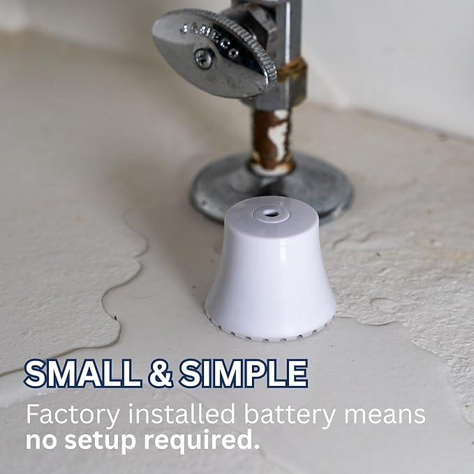Flood Buzz Small Water Leak Alarm 12-Pack | Ready to Use, No Setup Required