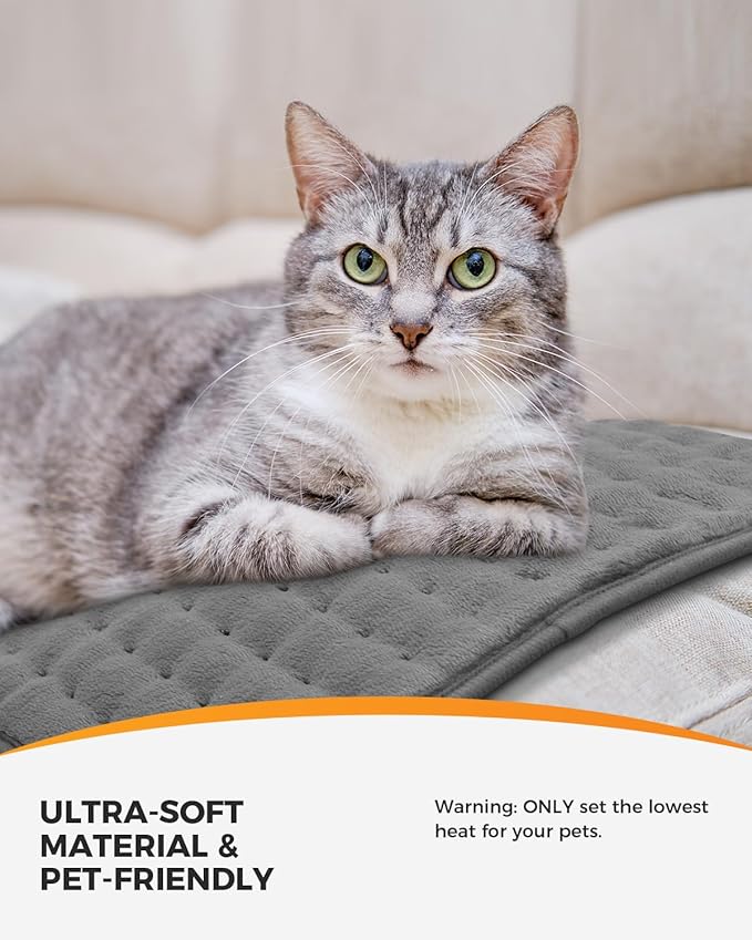 12" x 24" Heating Pad for Back, FSA Eligible Heat Pad, CooCoCo Heated Pad for Period Cramps, 6 Heat Settings, Auto Off, Moist Heat