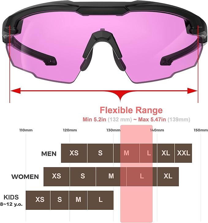 HTS HUNTERSKY Ballistic Tactical Shooting Glasses ANSI Z87+ UV400 Protective Eyewear
