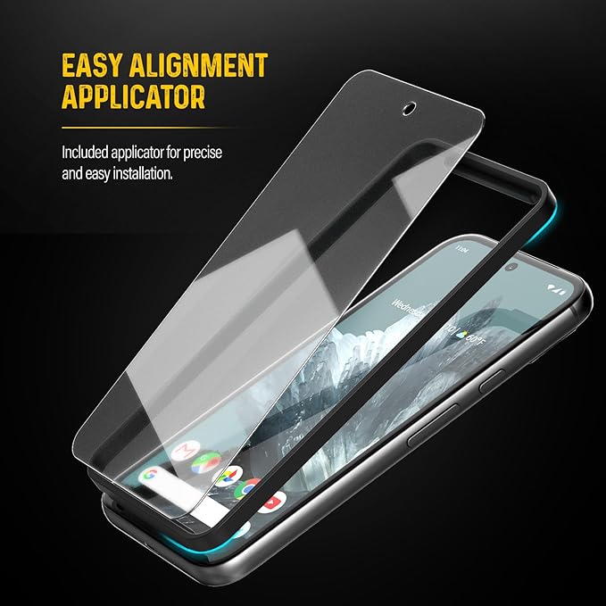 magglass Matte Screen Protector for Google Pixel 9 Pro XL (6.8") Anti-Glare Tempered Glass with Alignment Applicator (Fingerprint Unlock Compatible)