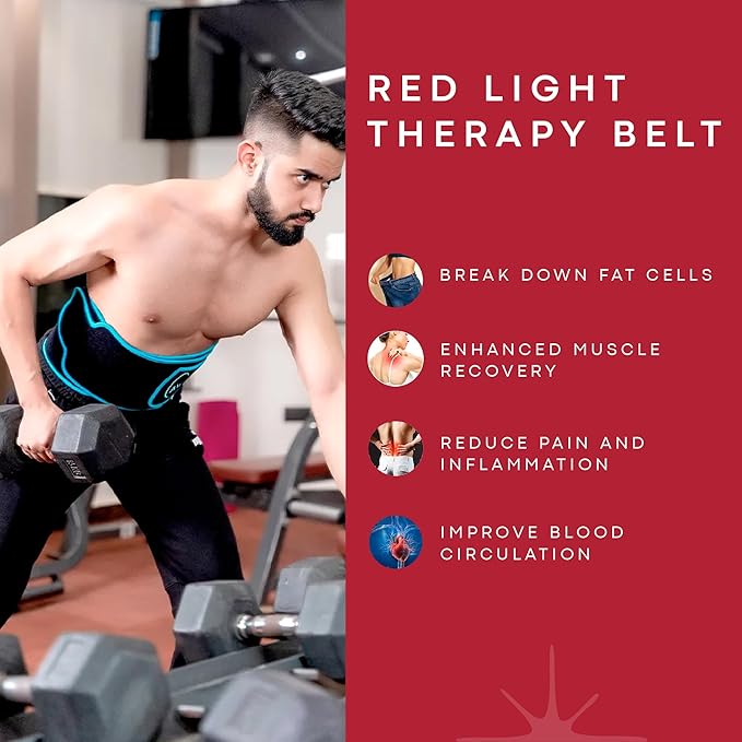 Red Light Therapy for Body – Infrared Heating Pad with 105 LEDs – Wearable Red Light Therapy Belt for Relaxation, Recovery & Comfort – Infrared Light Therapy Device,