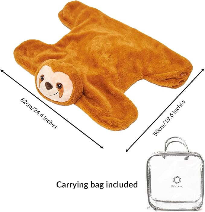 ODOXIA Weighted Lap Pad for Kids | Calming & Comforting | Weighted Lap Animal | Sloth Buddy | Sensory Weighted Animals | Weighted Lap Blanket for Sensory Needs | Carrying Bag Included | 5 Lbs