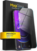 magglass for iPhone 17 Pro Privacy Screen Protector, (6.3") Anti-Spy Tinted Tempered Glass (Easy Applicator Included)